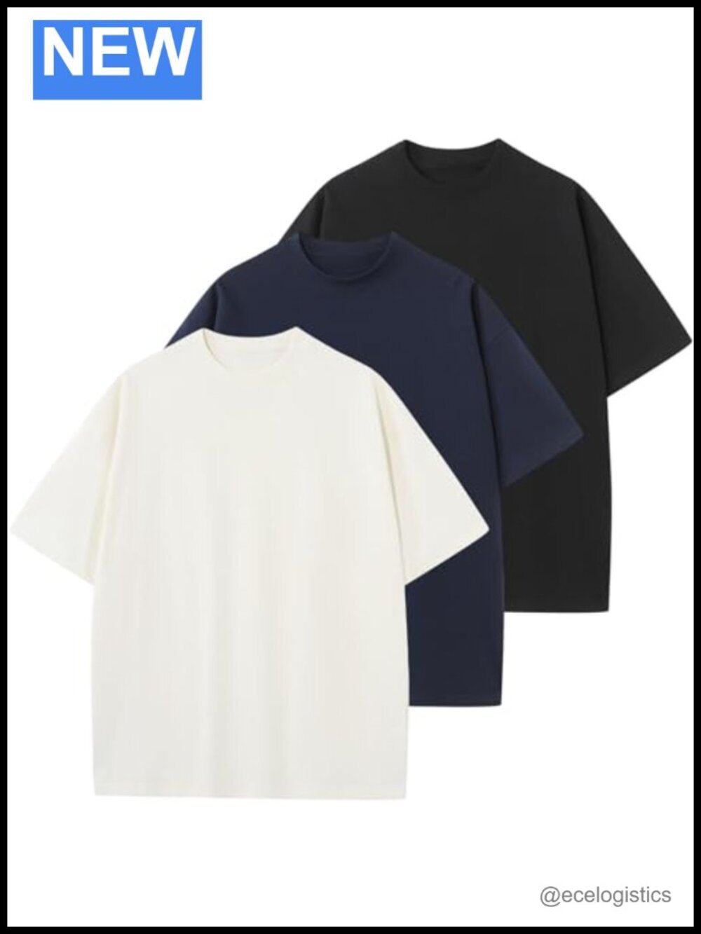 Oversized Unisex Short Sleeve Crew Neck Tee